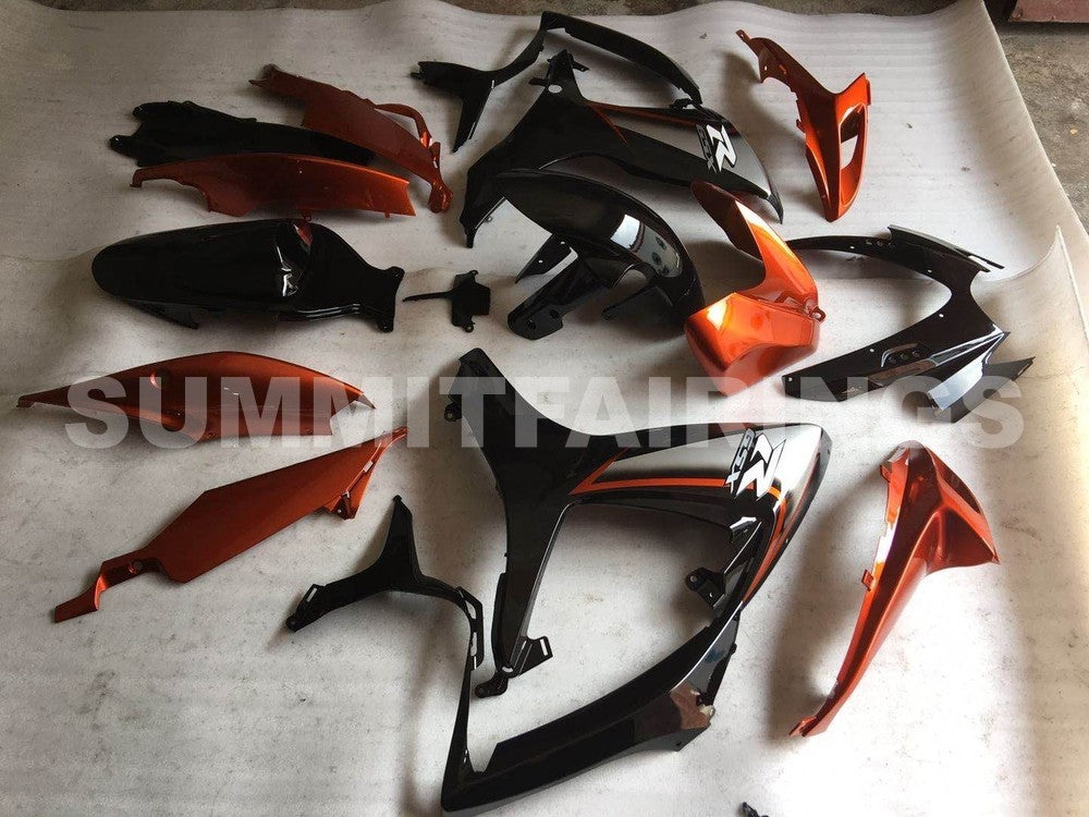 Fairings For Suzuki GSX-R600 / 750, 2006-2007 - Gloss Black & Orange