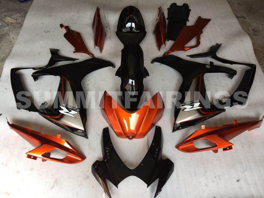Fairings For Suzuki GSX-R600 / 750, 2006-2007 - Gloss Black & Orange