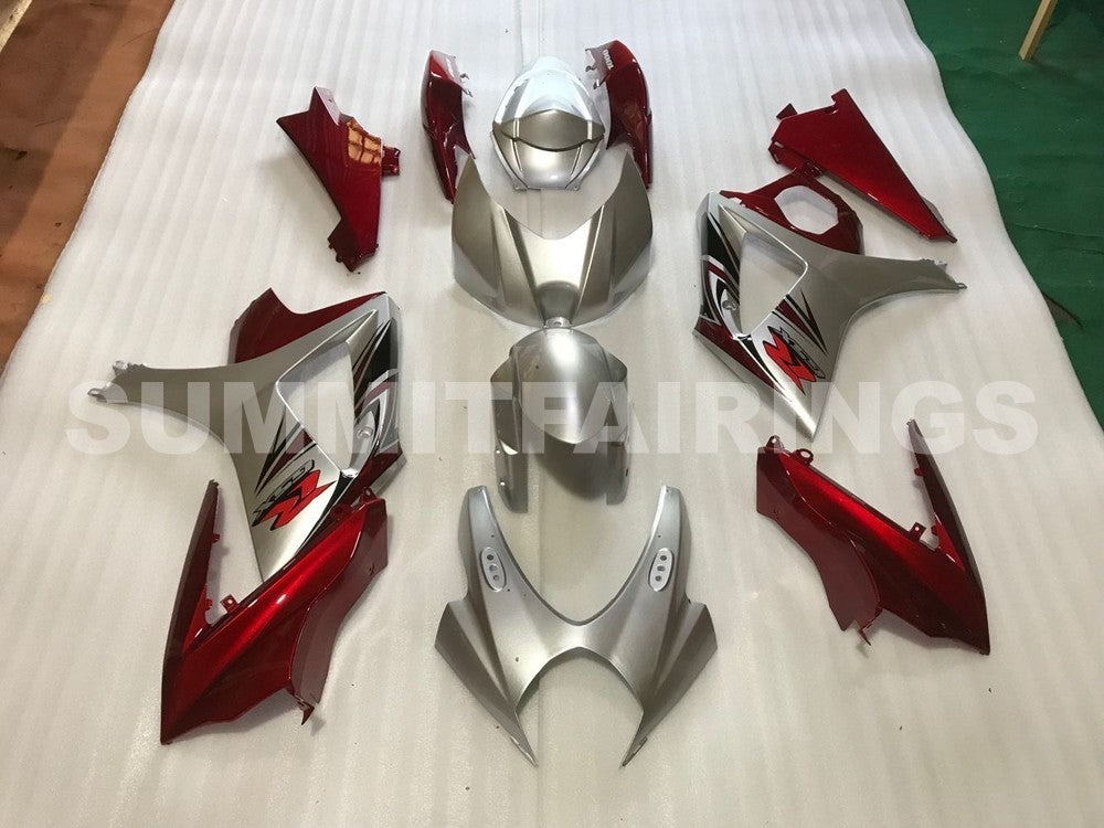 Fairings For Suzuki - GSXR1000 K7 07-08 Red Silver
