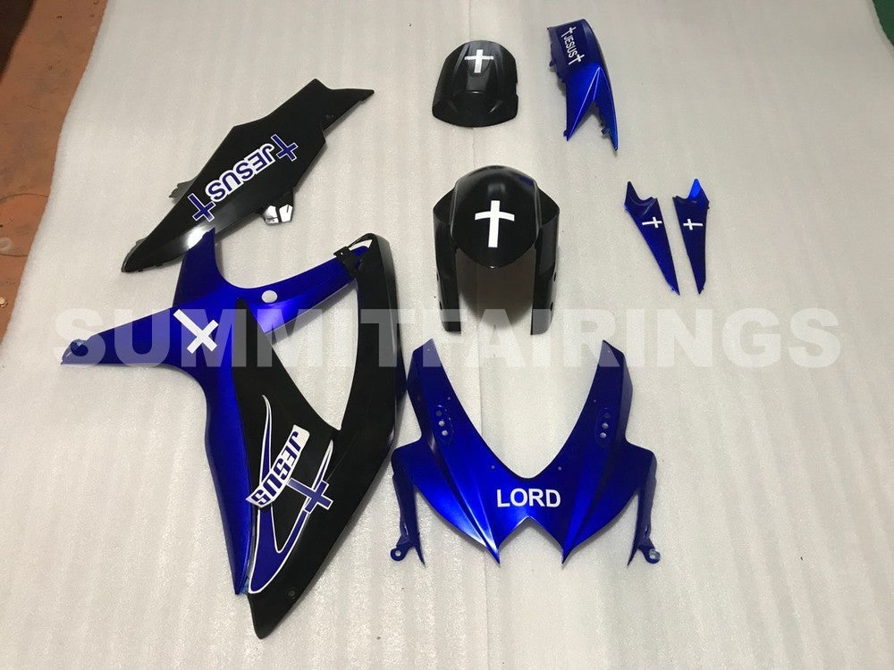 Fairings For Suzuki GSXR 600 750 Blue Black GSXR (2008-2009-2010)