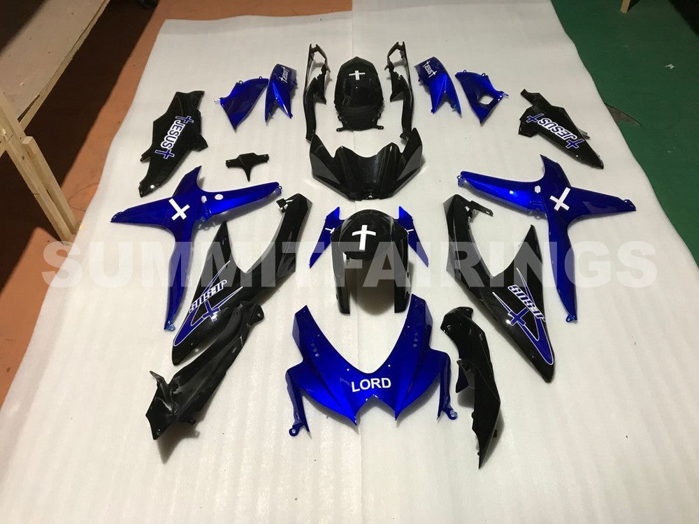 Fairings For Suzuki GSXR 600 750 Blue Black GSXR (2008-2009-2010)