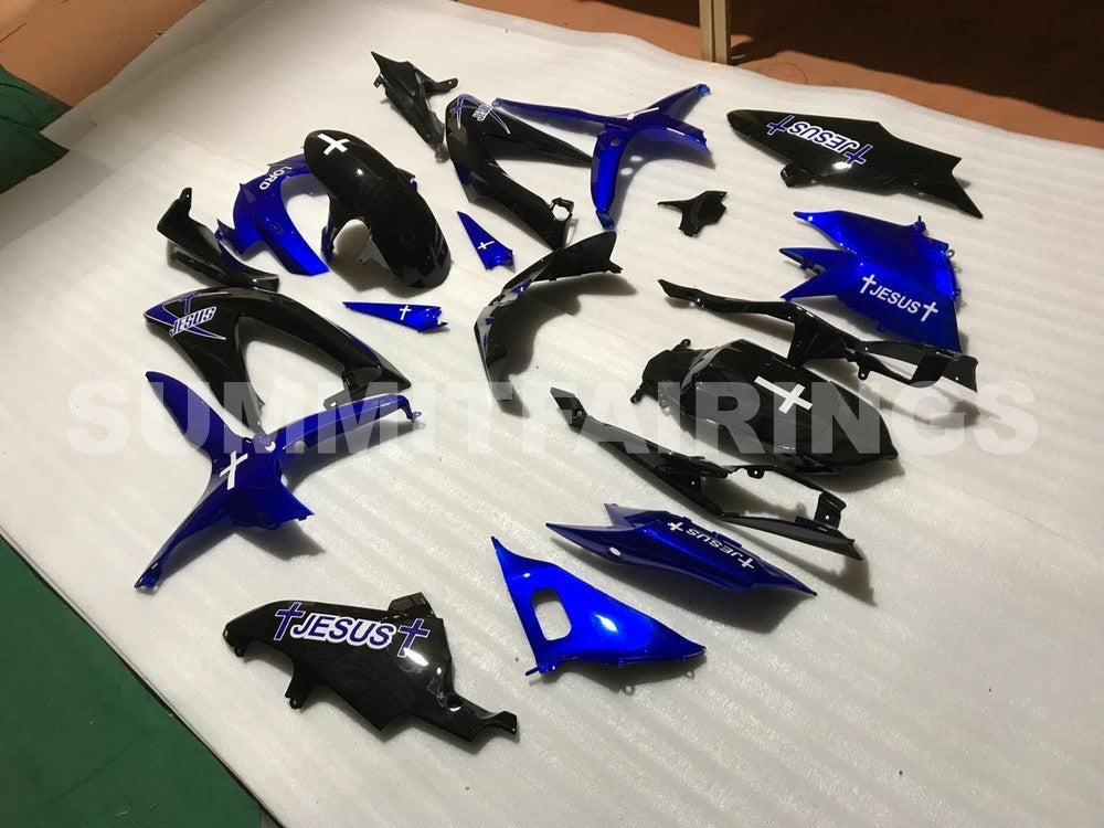 Fairings For Suzuki GSXR 600 750 Blue Black GSXR (2008-2009-2010)