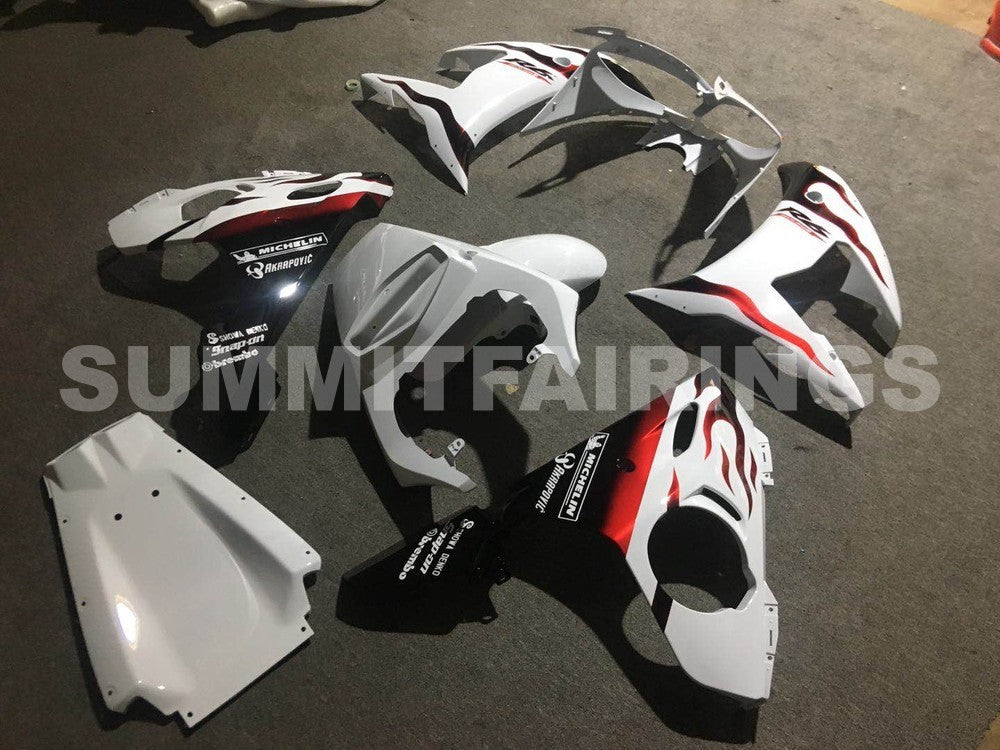 Fairings For Yamaha - YZF-600 R6 2003-2004 White and Flame
