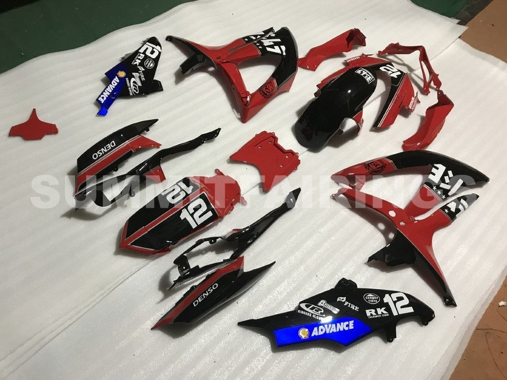 Fairings For Suzuki GSX-R600 / 750, 2008-2010 - Red & Black Denso