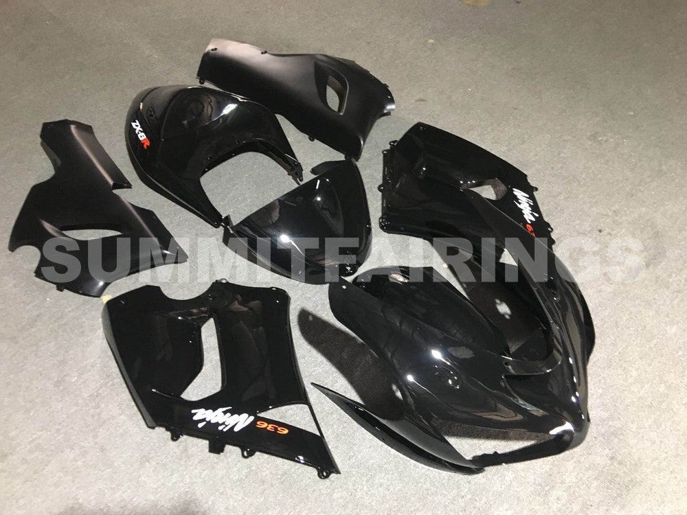 Fairings For Kawasaki ZX6R 636 Black ZX6R (2005-2006)