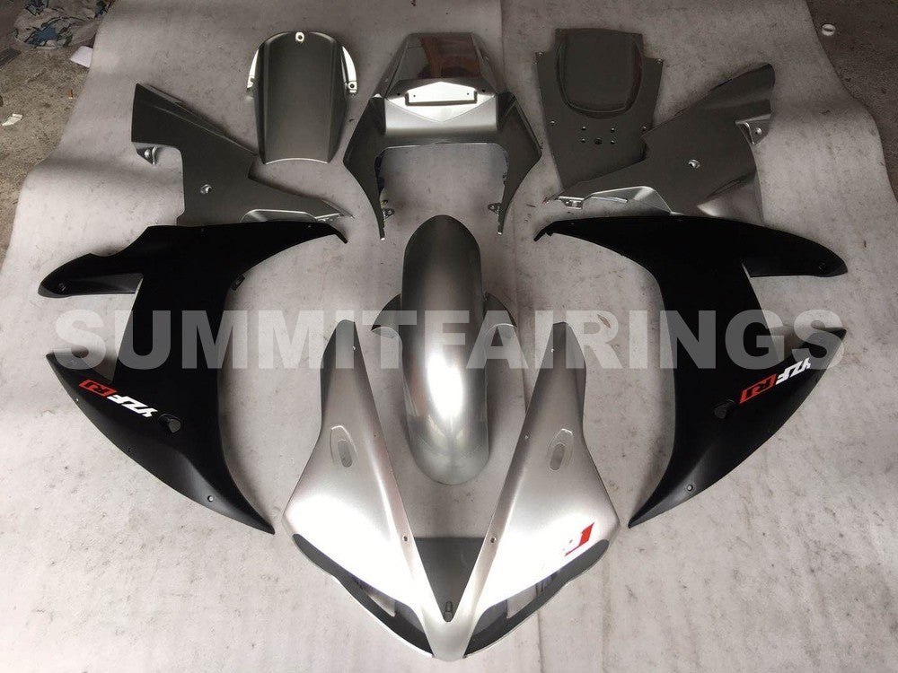 Fairings For Yamaha YZF-R1 Silver Black R1 (2002-2003)