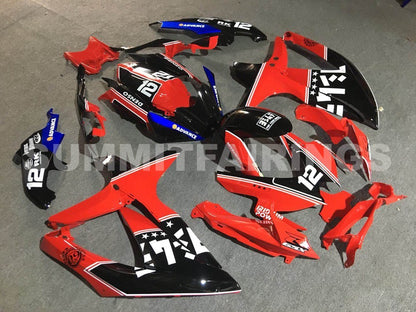 Fairings For Suzuki GSX-R600 / 750, 2008-2010 - Red & Black Denso