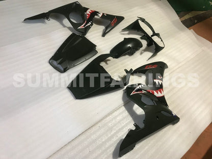 Fairings For Yamaha - YZF-600 R6 2003-2004 Matt Black Red Decals