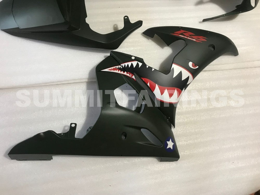 Fairings For Yamaha - YZF-600 R6 2003-2004 Matt Black Red Decals