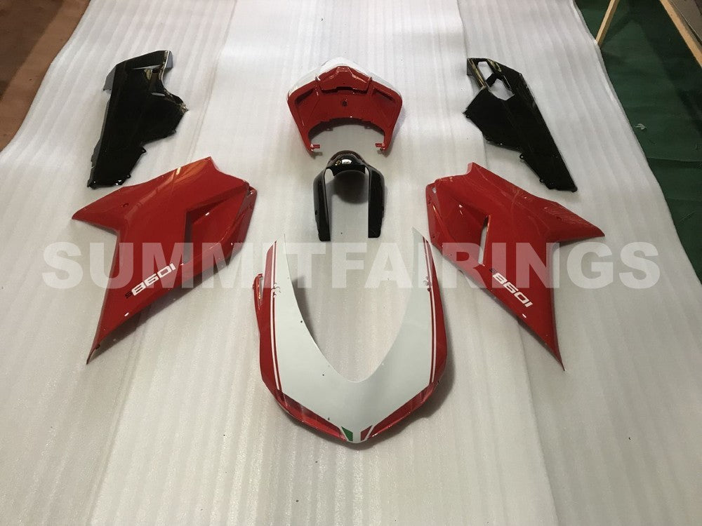 Fairings For Ducati 1098 1198 848 (2007-2011) Black White & Red