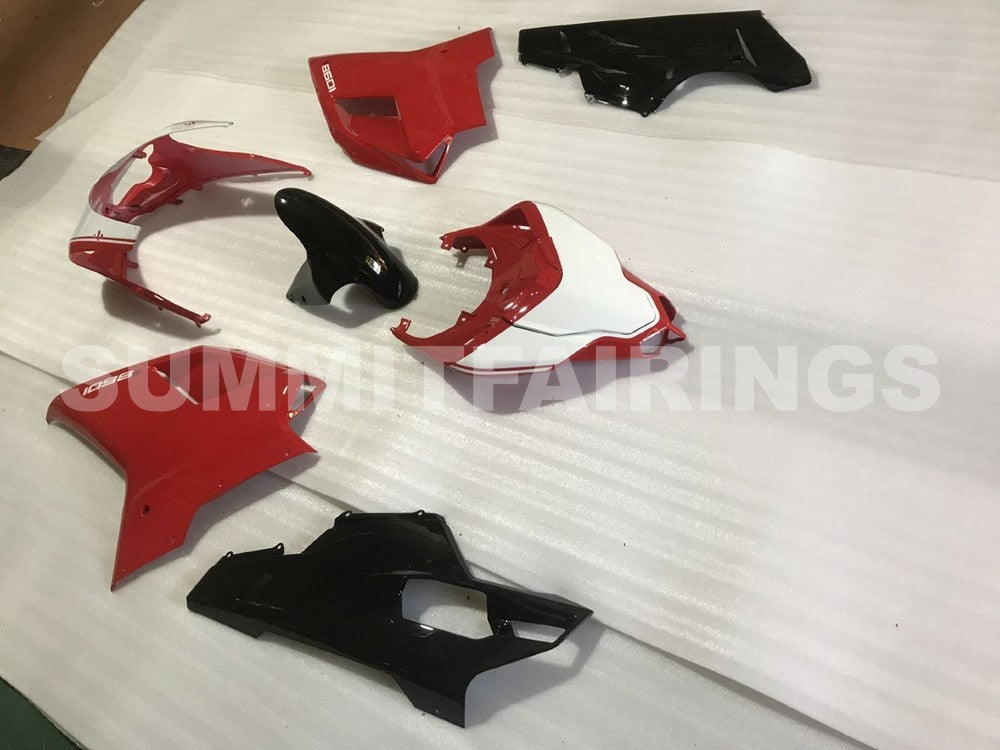 Fairings For Ducati 1098 1198 848 (2007-2011) Black White & Red