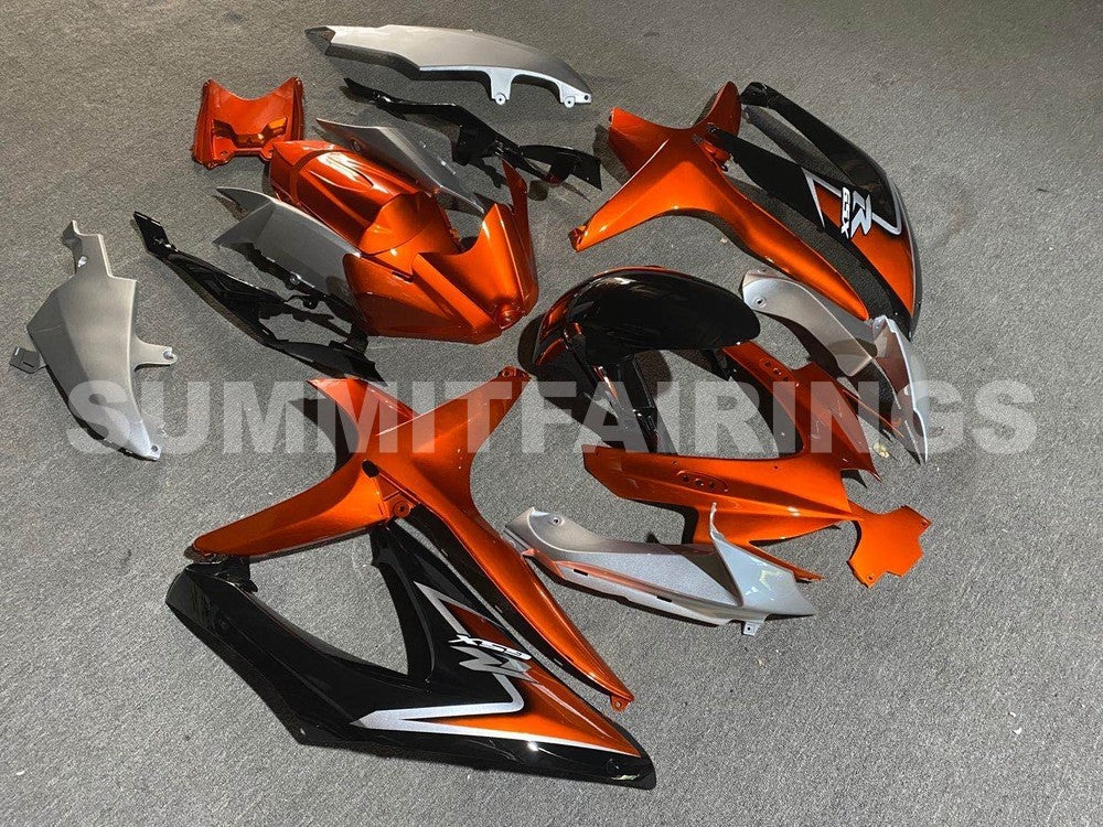 Fairings For Suzuki GSX-R600 / 750, 2008-2010 - Silver & Orange 3