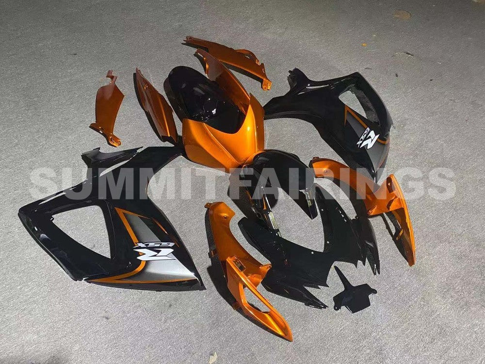 Fairings For Suzuki GSX-R600 / 750, 2006-2007 - Gloss Black & Orange