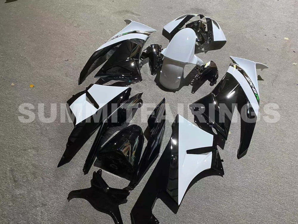 Fairings For Kawasaki ZX-6R, 2009-2012 - White & Black Fairing Kit