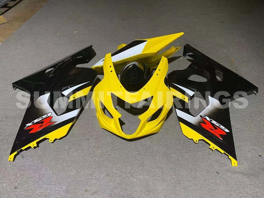 Fairings For Suzuki - GSXR600-750 K4 04-05 Black and Yellow