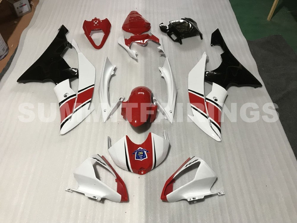 Fairings For Yamaha R6, 2008-2012 - Red, White & Black