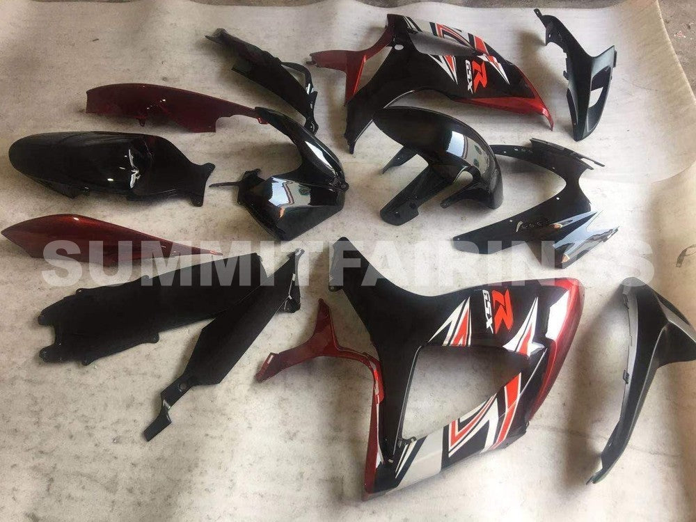 Fairings For Suzuki - GSXR600-750 K6 06-07 Black and Red