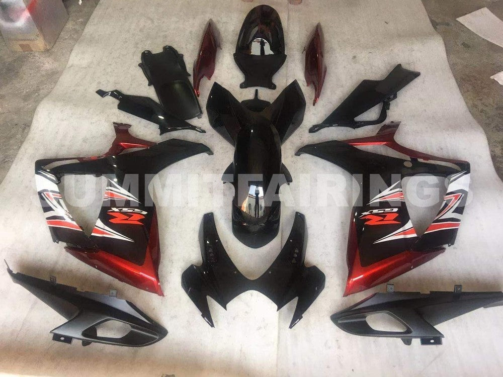 Fairings For Suzuki - GSXR600-750 K6 06-07 Black and Red