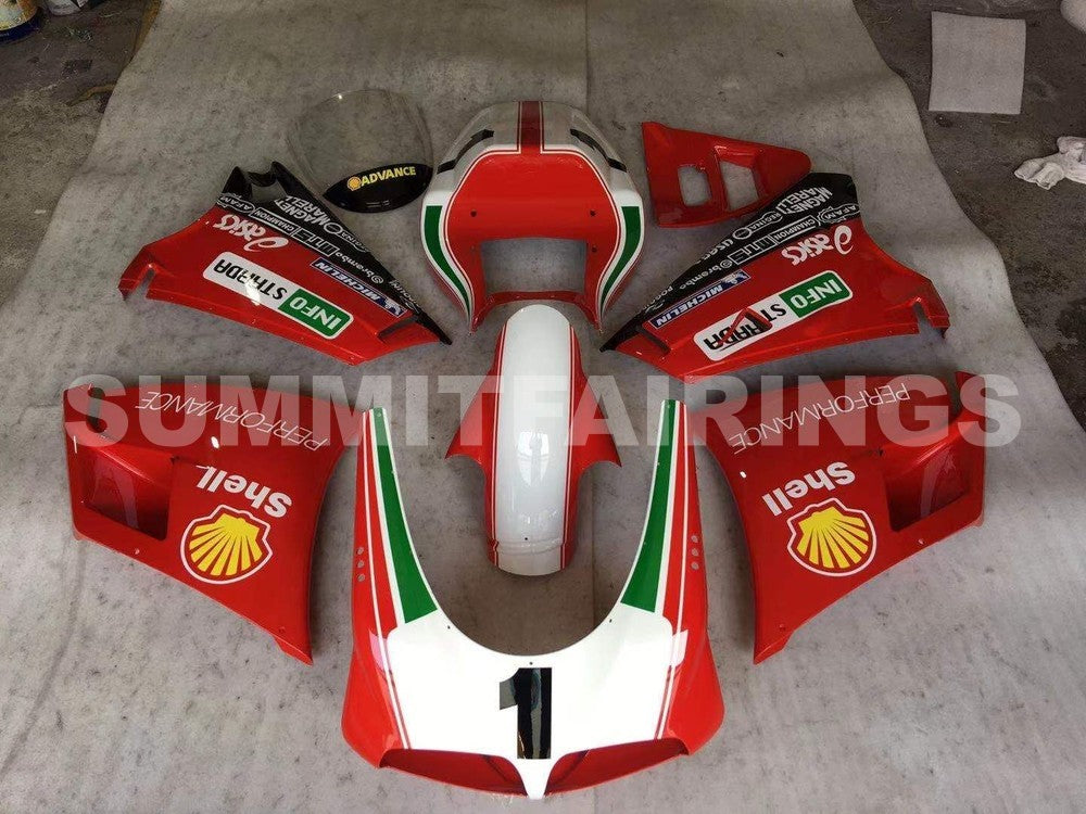 Fairings For Ducati - 996/748 1994-2002 Red White Black