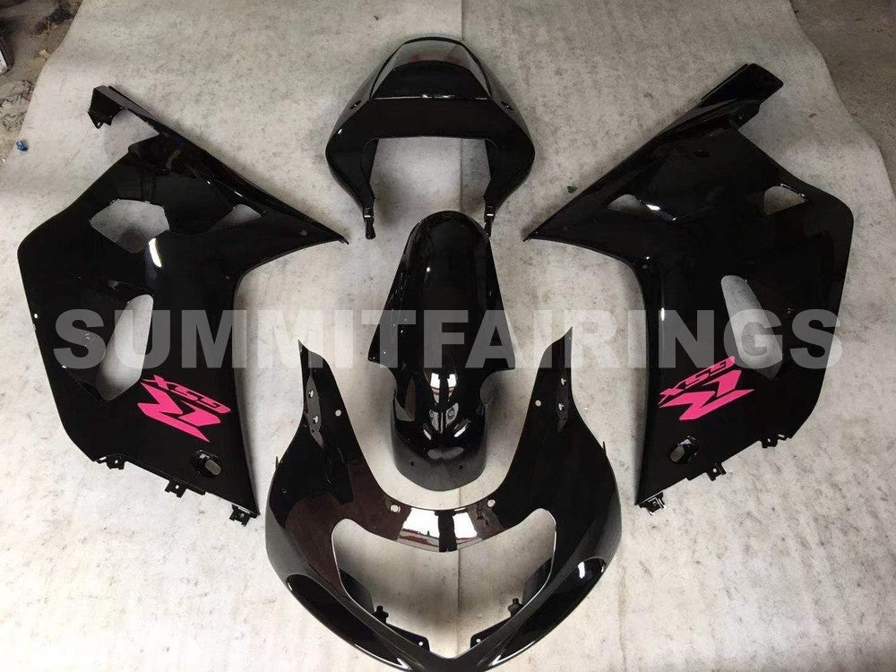 Fairings For Suzuki - GSXR600-750 K1 2001-2003 Black and white