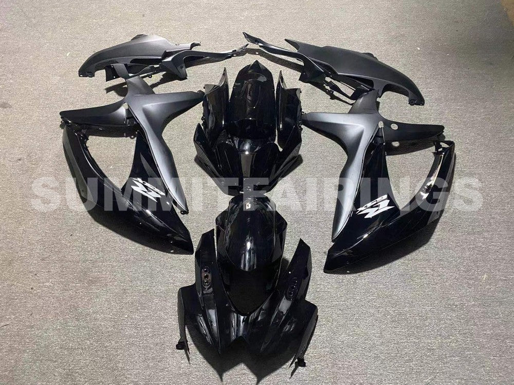 Fairings For Suzuki - GSXR600-750 K8 2008-2010 Matt Black Gloss Black