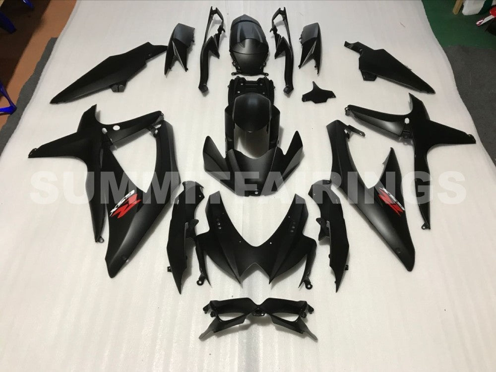 Fairings For Suzuki - GSXR600-750 K8 2008-2010 MATTE BLACK