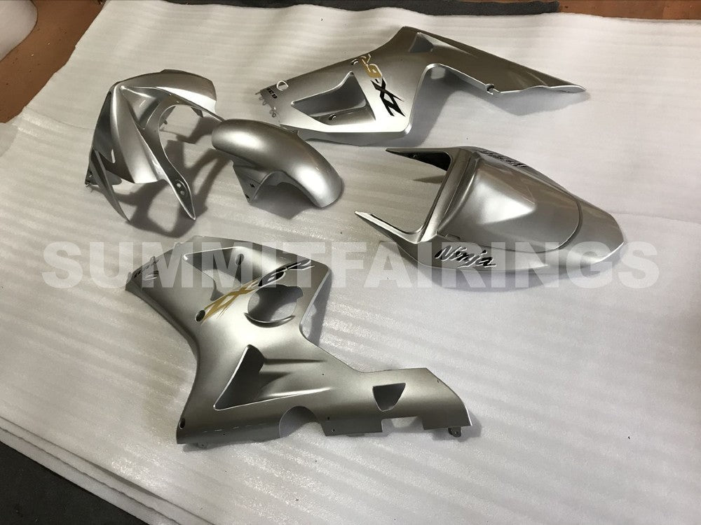 Fairings For Kawasaki ZX6R 636 Silver Ninja (2003-2004)
