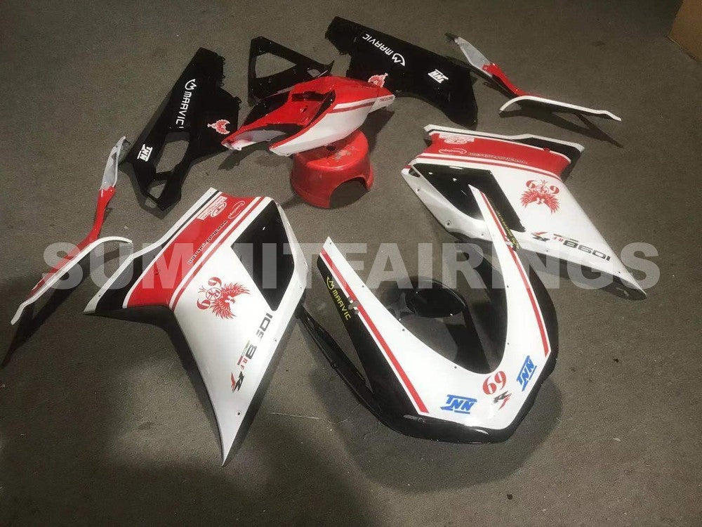 Fairings For Ducati 1098 1198 848 (2007-2011) Red White Black