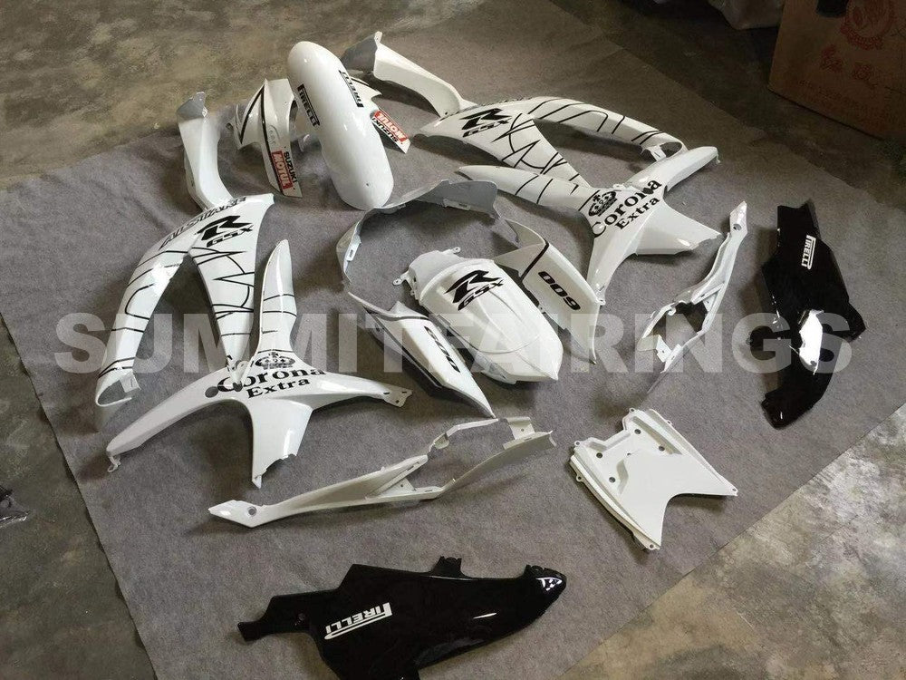 Fairings For Suzuki GSXR 600 750 (2008-2010) Black White