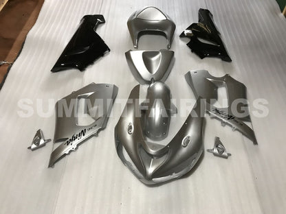 Fairings For Kawasaki ZX6R 636 Grey Black Ninja (2005-2006)