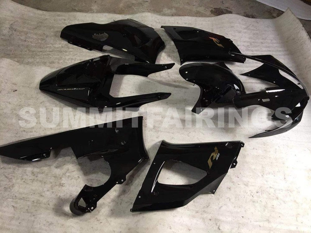 Fairings For Yamaha - YZF1000 R1 00-01 Black, Gold Decals