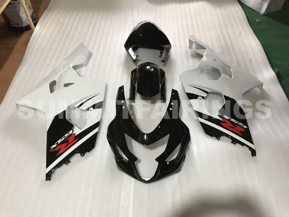 Fairings For Suzuki GSXR 600 750 Black Silver GSXR (2004-2005)