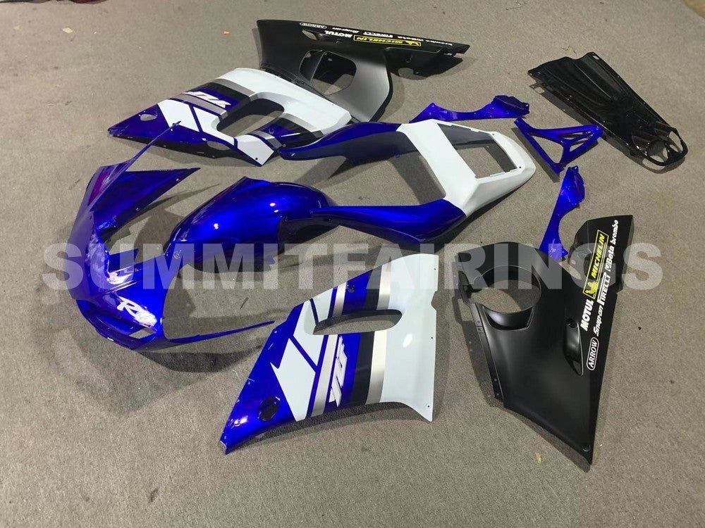 Fairings For Yamaha - YZF-600 R6 1998-2002 Blue White and Black