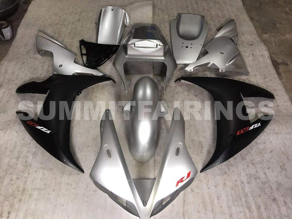 Fairings For Yamaha YZF-R1 Silver Black R1 (2002-2003)