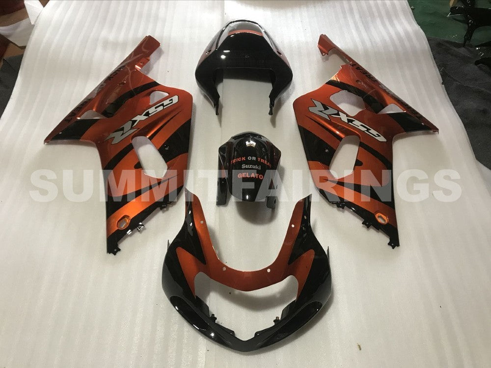 Fairings For Suzuki GSXR 750 Orange Metallic & Black GSXR (2001-2003)