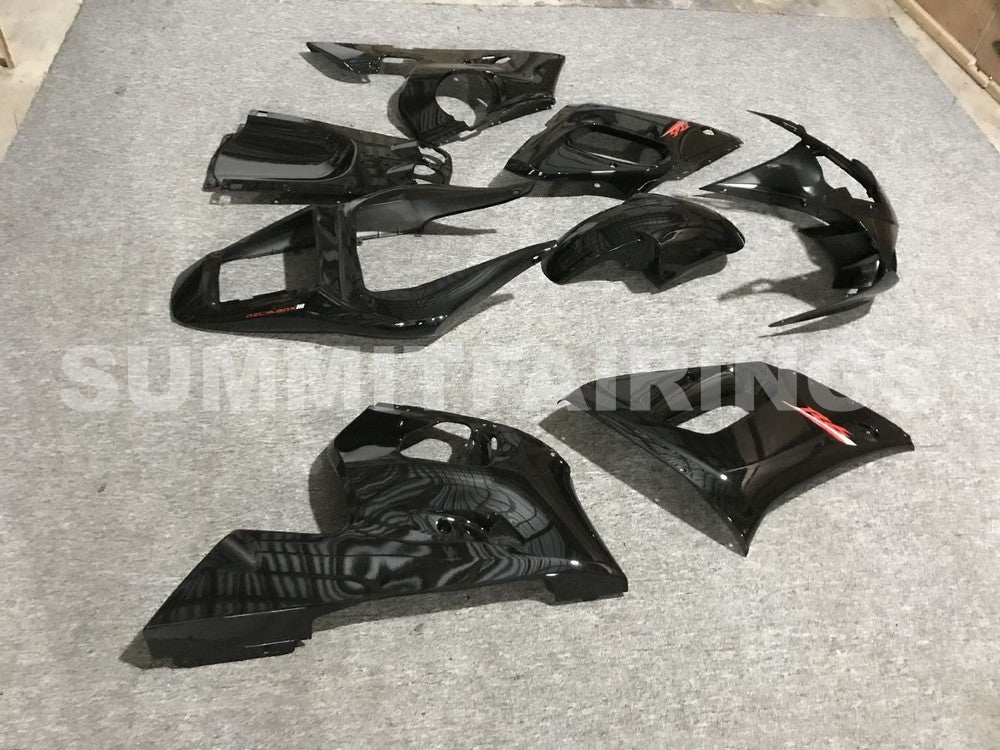 Fairings For Yamaha - YZF-600 R6 1998-2002 Gloss Black Red Decals