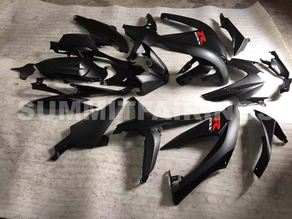 Fairings For Suzuki - GSXR600-750 K8 2008-2010 MATTE BLACK