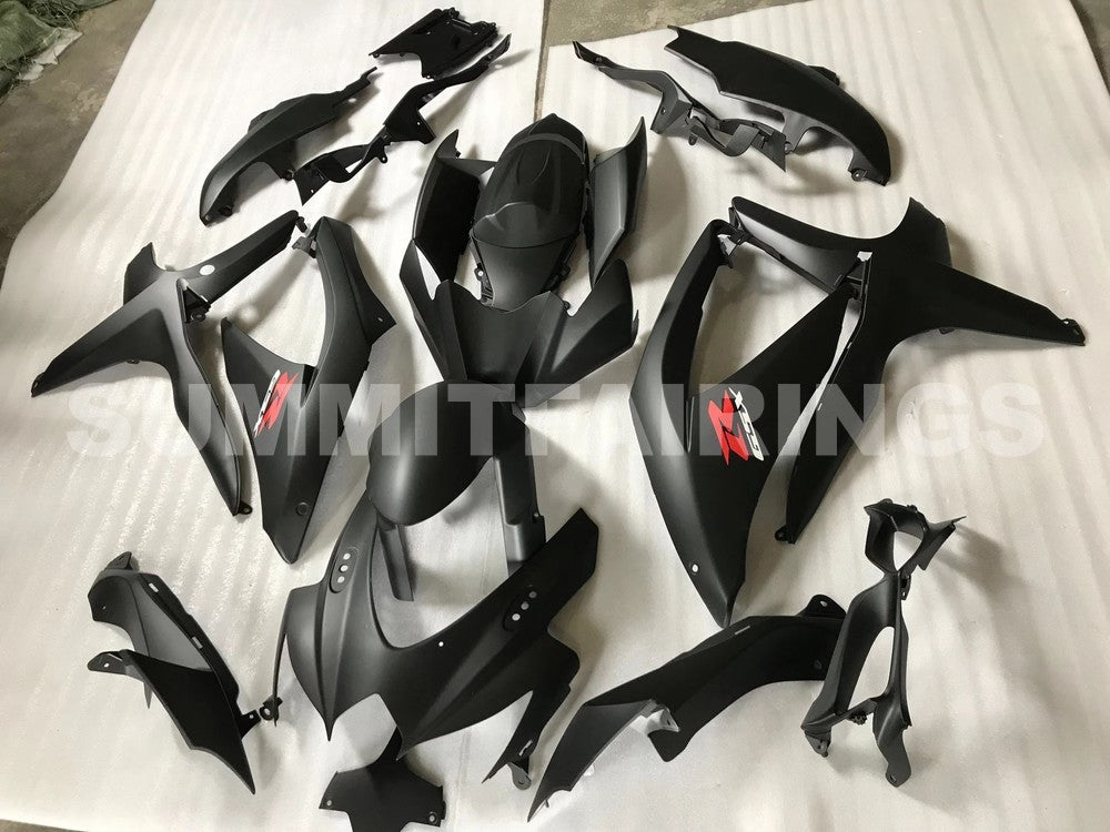 Fairings For Suzuki - GSXR600-750 K8 2008-2010 MATTE BLACK