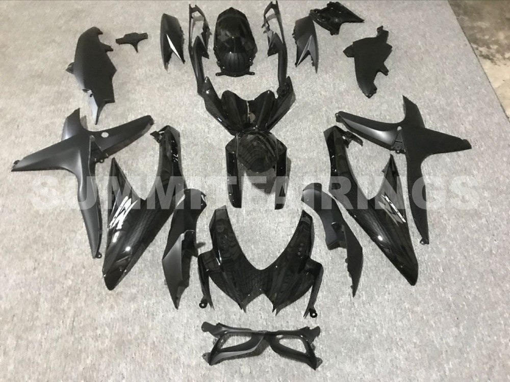 Fairings For Suzuki - GSXR600-750 K8 2008-2010 Matt Black Gloss Black