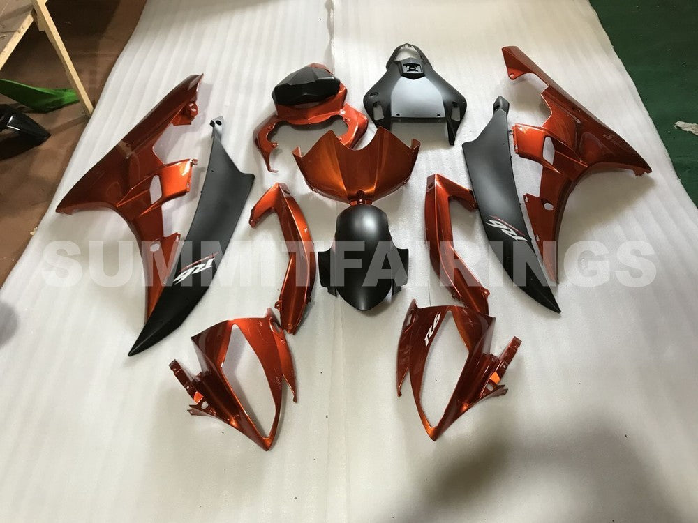 Fairings For Yamaha R6, 2006-2007 - Orange & Matte Black
