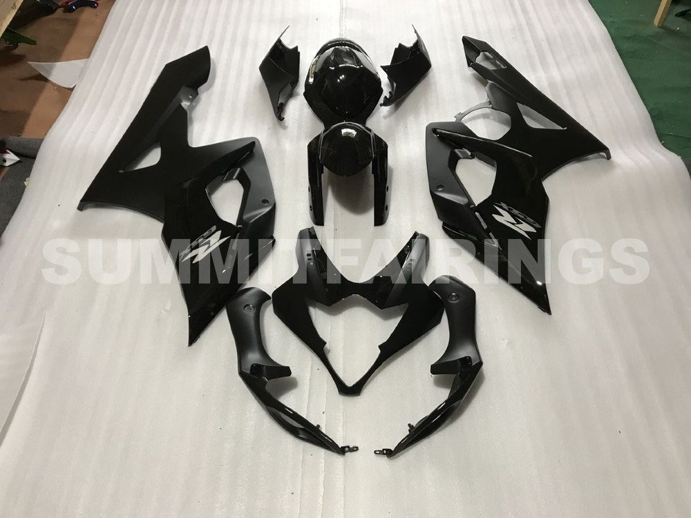 Fairings For Suzuki GSX-R1000, 2005-2006 - Gloss Black Matte Black