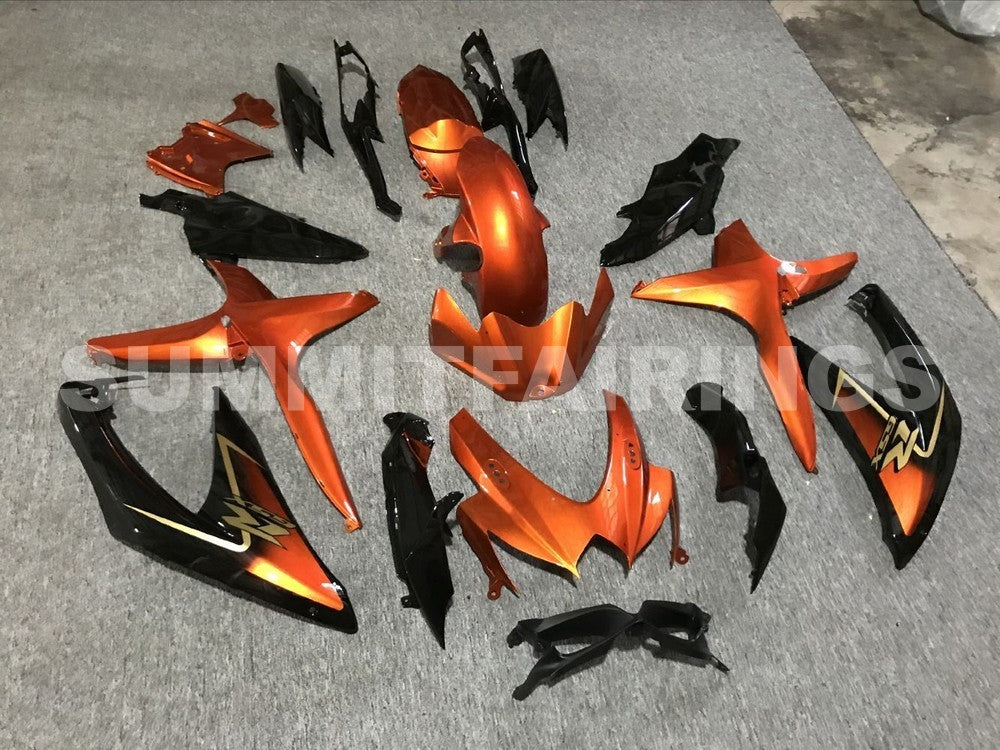 Fairings For Suzuki - GSXR600-750 K8 2008-2010 Black Orange