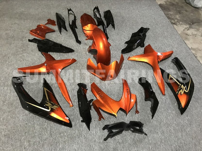 Fairings For Suzuki - GSXR600-750 K8 2008-2010 Black Orange