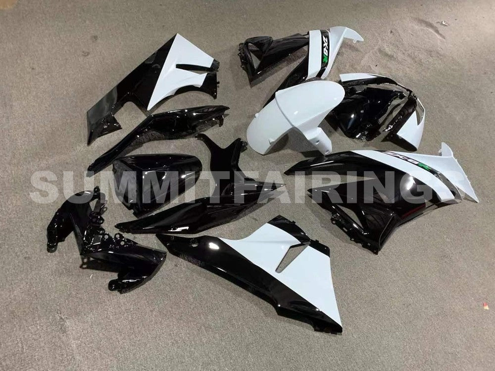 Fairings For Kawasaki ZX-6R, 2009-2012 - White & Black Fairing Kit