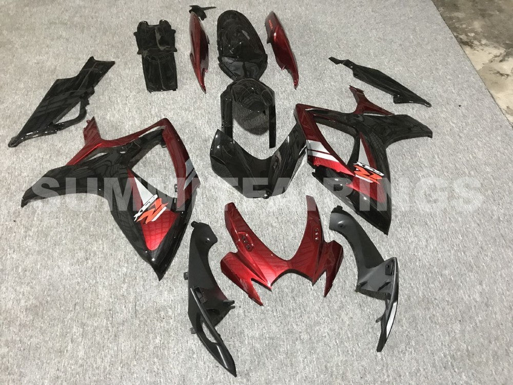 Fairings For Suzuki GSXR 600 750 Red Silver Black GSXR (2006-2007)
