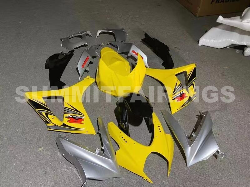 Fairings For Suzuki GSXR 1000 Yellow & Silver GSXR (2007-2008)