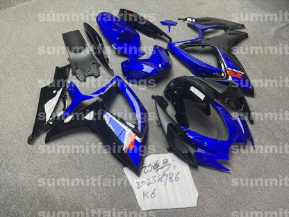 Fairings For Suzuki GSXR 600 750 (2006-2007) Blue Black