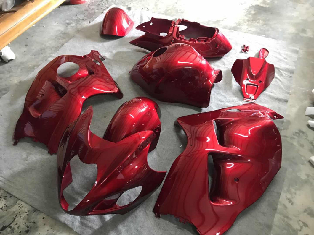 Fairings For Suzuki - GSXR1300 Hayabusa 1996-2007 Transparent red