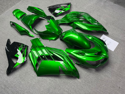 Fairings For Plastics Kawasaki ZX14R Ninja Green Flame (2012-2021)