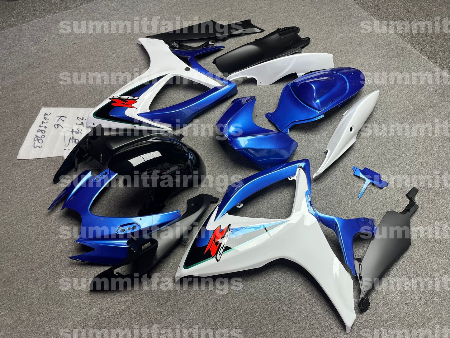 Fairings For Suzuki - GSXR600-750 K6 06-07 Blue and White